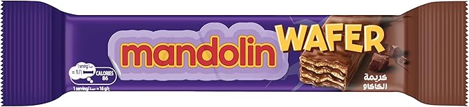 Mandolin Wafer Covered with Chocolate 33 gr