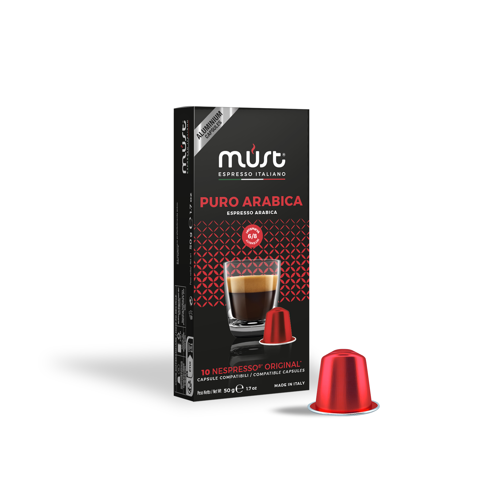 PURO ARABICA NESPRESSO COMPATIBLE CAPSULES
