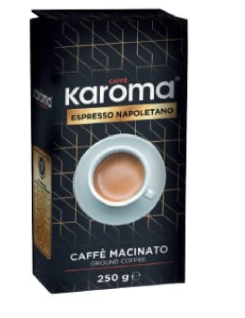 Karoma Espresso Ground Coffee – Vacuum Pack (Italian)