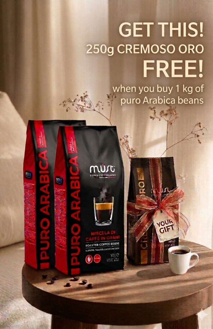 250 gms Free cremoso coffee beans when you buy 2 bags (500 gms) puro coffee beans
